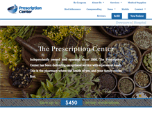 Tablet Screenshot of prescription-center.com